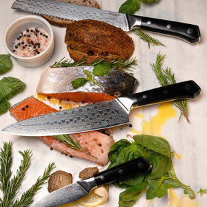 ZLINE 3-Piece Professional Japanese Damascus Steel Kitchen Knife Set (KSETT-JD-3)