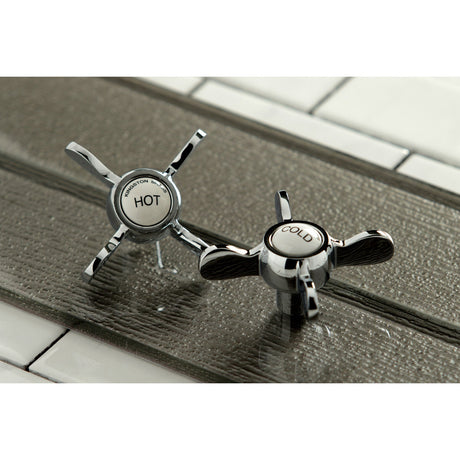 Essex KSH113C Cold Metal Cross Handle, Polished Chrome