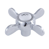 Essex KSH113H Hot Metal Cross Handle, Polished Chrome