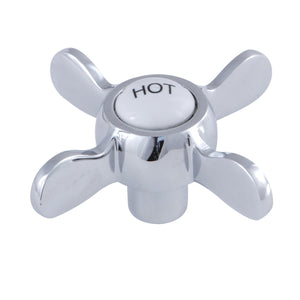 Essex KSH113H Hot Metal Cross Handle, Polished Chrome