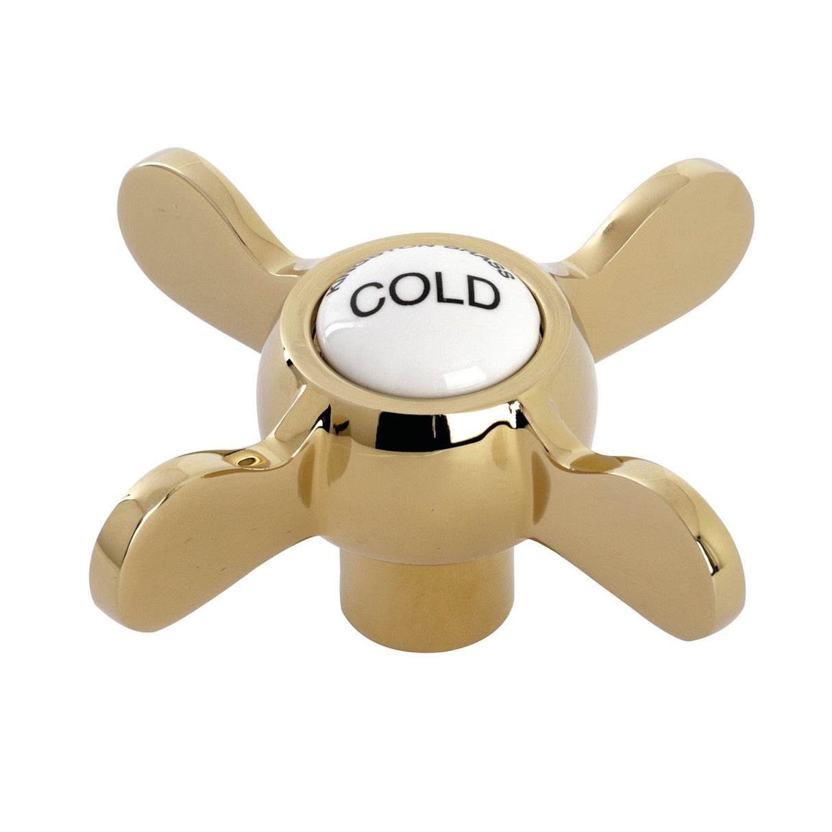 Essex KSH113PBC Cold Metal Cross Handle, Polished Brass