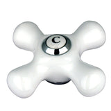 KSH1161PXC Cold Porcelain Cross Handle, Polished Chrome