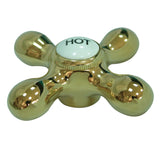 KSH1162AXH Hot Metal Cross Handle, Polished Brass