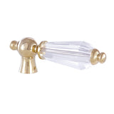 Wilshire KSH1162WLL Crystal Lever Handle, Polished Brass