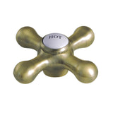 KSH1163AXH Hot Metal Cross Handle, Antique Brass