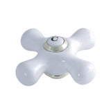 KSH1166PXC Cold Porcelain Cross Handle, Polished Nickel