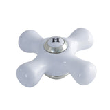 KSH1166PXH Hot Porcelain Cross Handle, Polished Nickel