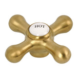 KSH1167AXH Hot Metal Cross Handle, Brushed Brass