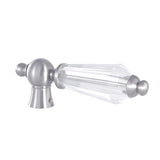 Wilshire KSH1168WLL Crystal Lever Handle, Brushed Nickel