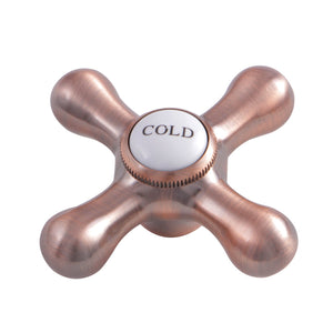 KSH116AXACC Cold Metal Cross Handle, Antique Copper