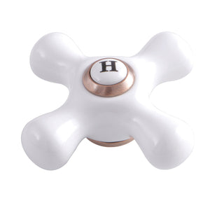 KSH116PXACH Hot Porcelain Cross Handle, Antique Copper