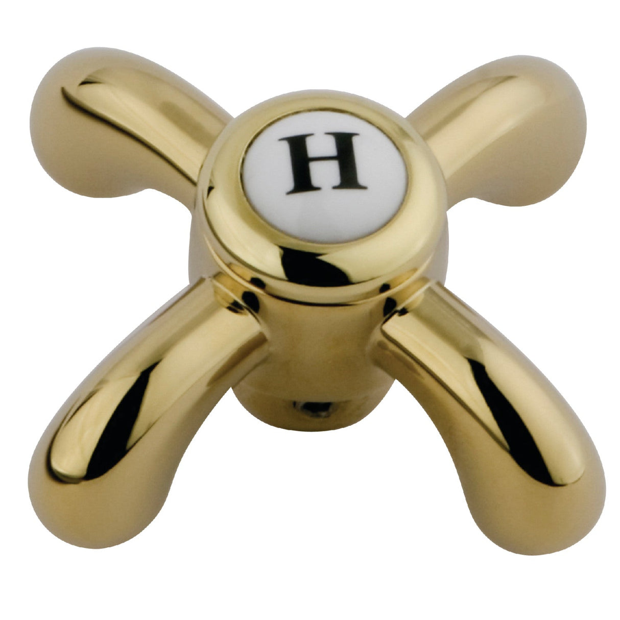KSH1602TXH Hot Metal Cross Handle, Polished Brass