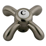 KSH1608TXC Cold Metal Cross Handle, Brushed Nickel