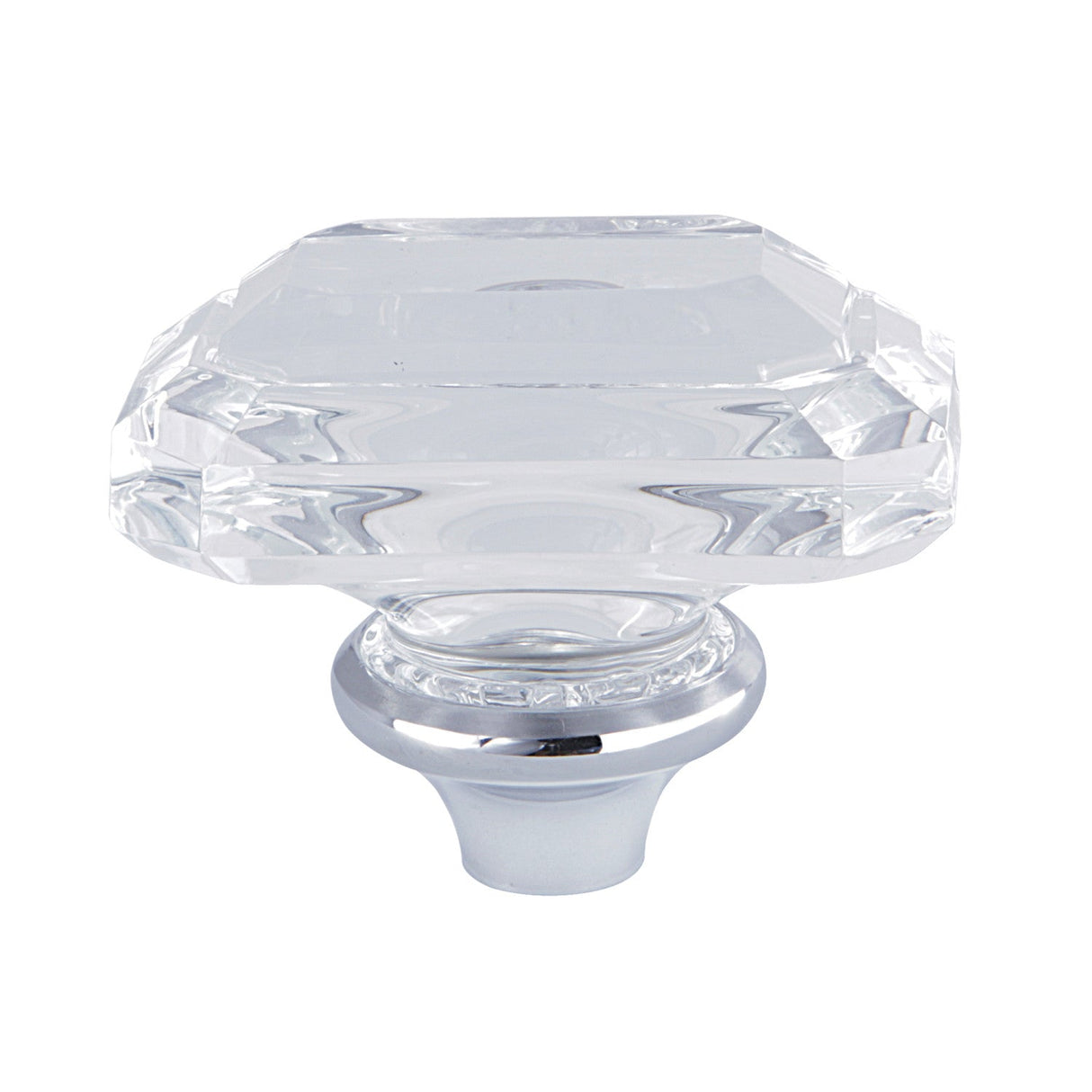 KSH1961KRL Acrylic Knob Handle, Polished Chrome