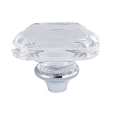 KSH1961KRL Acrylic Knob Handle, Polished Chrome