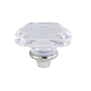 KSH1968KRL Acrylic Knob Handle, Brushed Nickel