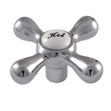 KSH213H Hot Metal Cross Handle, Polished Chrome
