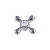 KSH213PNH Hot Metal Cross Handle, Polished Nickel