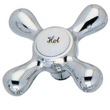 KSH266H Hot Metal Cross Handle, Polished Chrome