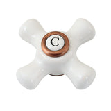 Kingston KSH266PXACC Cold Porcelain Cross Handle, Antique Copper