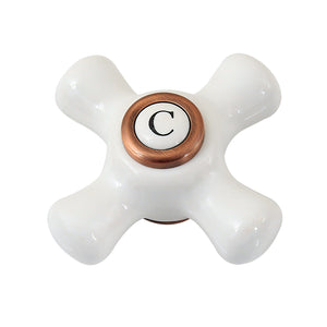 Kingston KSH266PXACC Cold Porcelain Cross Handle, Antique Copper