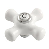 Kingston KSH266PXC Cold Porcelain Cross Handle, Polished Chrome