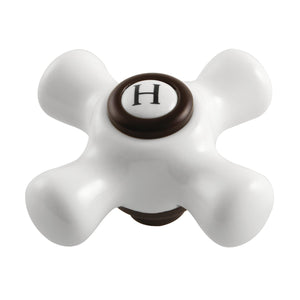 Kingston KSH266PXORBH Hot Porcelain Cross Handle, Oil Rubbed Bronze