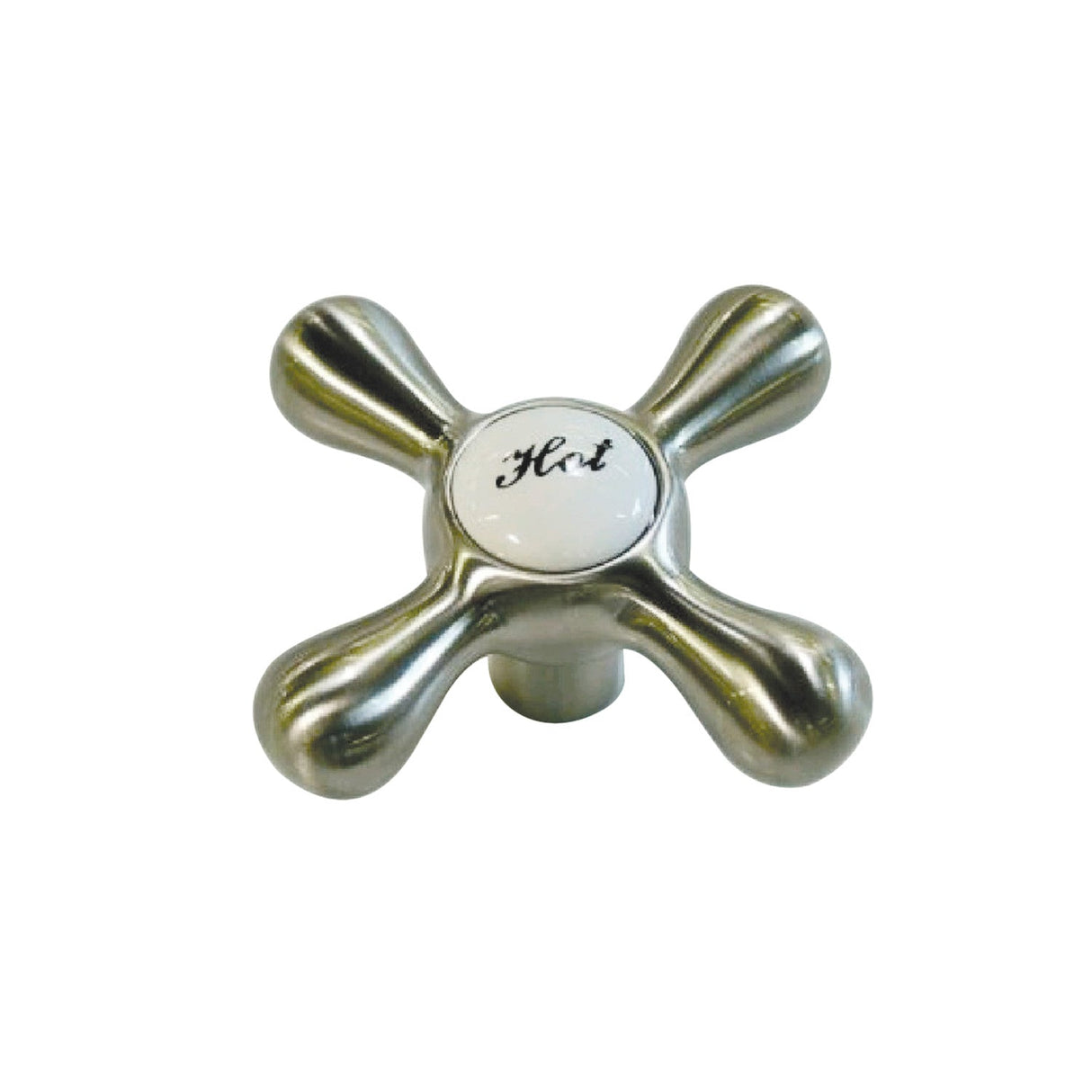KSH266SNH Hot Metal Cross Handle, Brushed Nickel