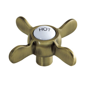 KSH285ABH Hot Metal Cross Handle, Antique Brass
