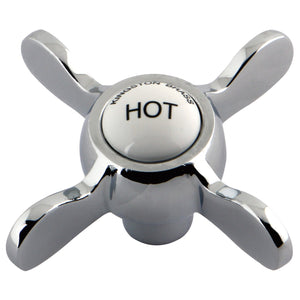 KSH285H Hot Metal Cross Handle, Polished Chrome