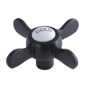 KSH285MBC Cold Metal Cross Handle, Matte Black