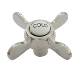 Essex KSH285PNC Cold Metal Cross Handle, Polished Nickel