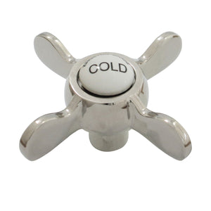 Essex KSH285PNC Cold Metal Cross Handle, Polished Nickel