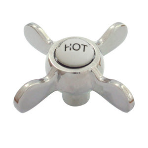 Essex KSH285PNH Hot Metal Cross Handle, Polished Nickel