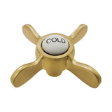 Essex KSH285SBC Cold Metal Cross Handle, Brushed Brass