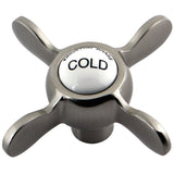 KSH285SNC Cold Metal Cross Handle, Brushed Nickel