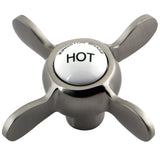 KSH285SNH Hot Metal Cross Handle, Brushed Nickel