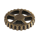 Fuller KSH2943CG Machine Gear Style Handle, Antique Brass
