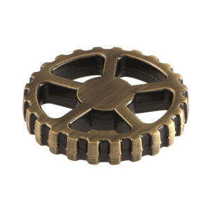Fuller KSH2943CG Machine Gear Style Handle, Antique Brass