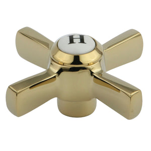 KSH2952ZXH Hot Metal Cross Handle, Polished Brass
