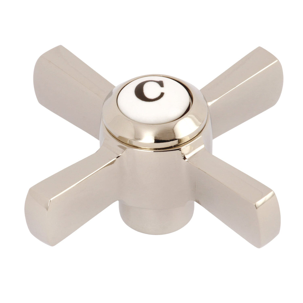 Millennium KSH2956ZXC Cold Metal Cross Handle, Polished Nickel
