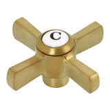 Millennium KSH2957ZXC Cold Metal Cross Handle, Brushed Brass