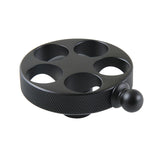 Wendell KSH2960RKZ Knurled Wheel Handle, Matte Black
