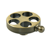 Wendell KSH2963RKZ Knurled Wheel Handle, Antique Brass