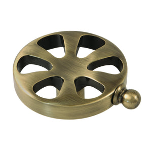 Belknap KSH2963RX Wheel Cross Handle, Antique Brass