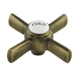 KSH2963ZXC Cold Metal Cross Handle, Antique Brass