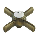 KSH2963ZXH Hot Metal Cross Handle, Antique Brass