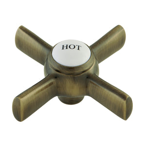 KSH2963ZXH Hot Metal Cross Handle, Antique Brass