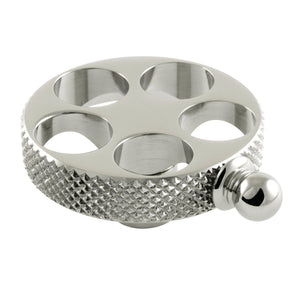 Webb KSH2966RKX Knurled Wheel Handle, Polished Nickel