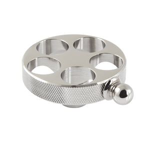Wendell KSH2966RKZ Knurled Wheel Handle, Polished Nickel